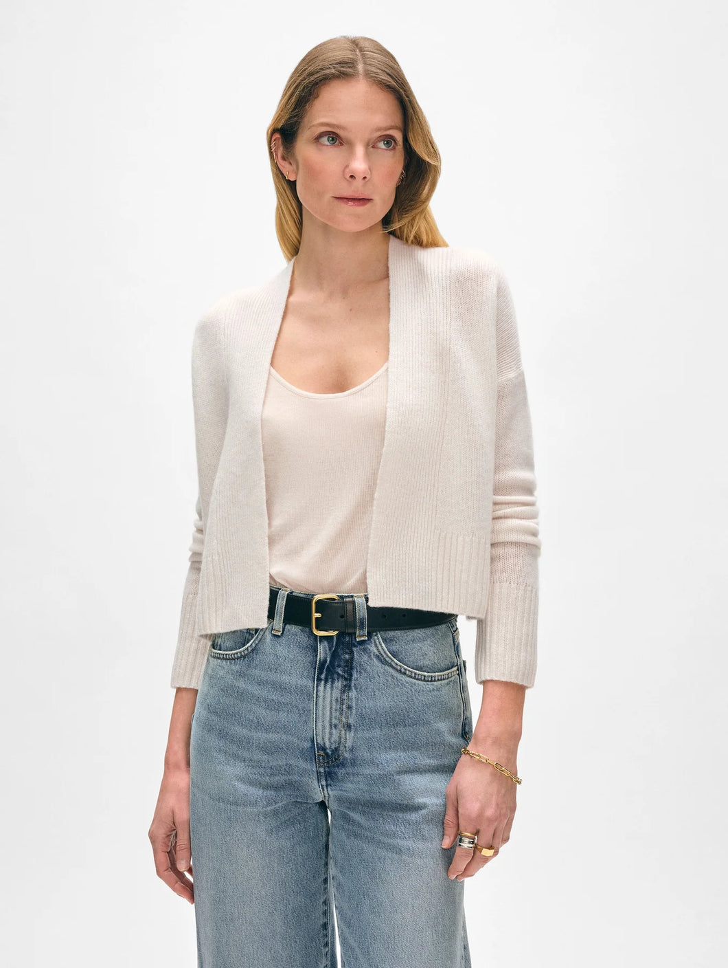 Open Cardigan White