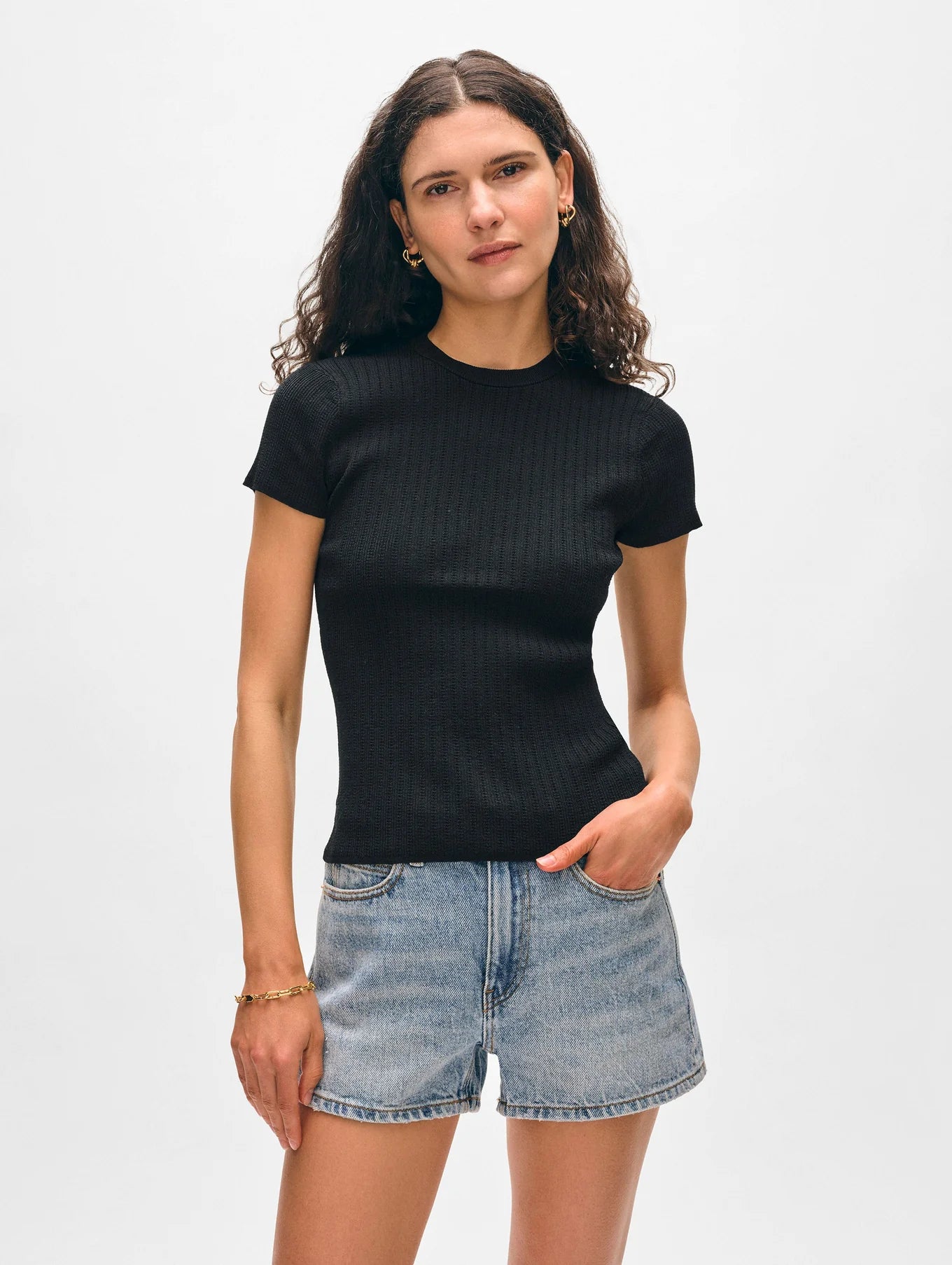 トップス HYEON macaroni tops black Shirts + Tops – willow fxbg