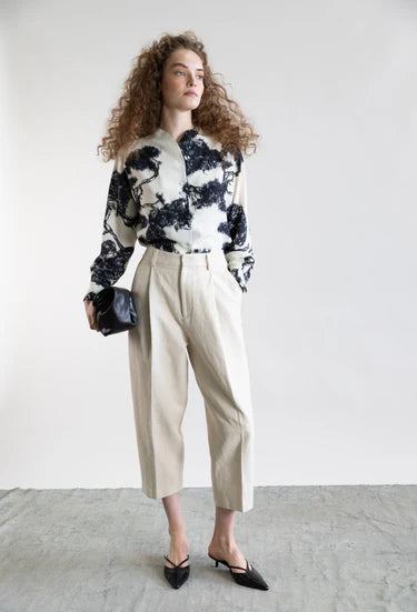 Silk Print Blouse