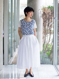 Linen Skirt White