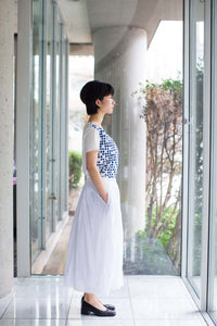 Linen Skirt White