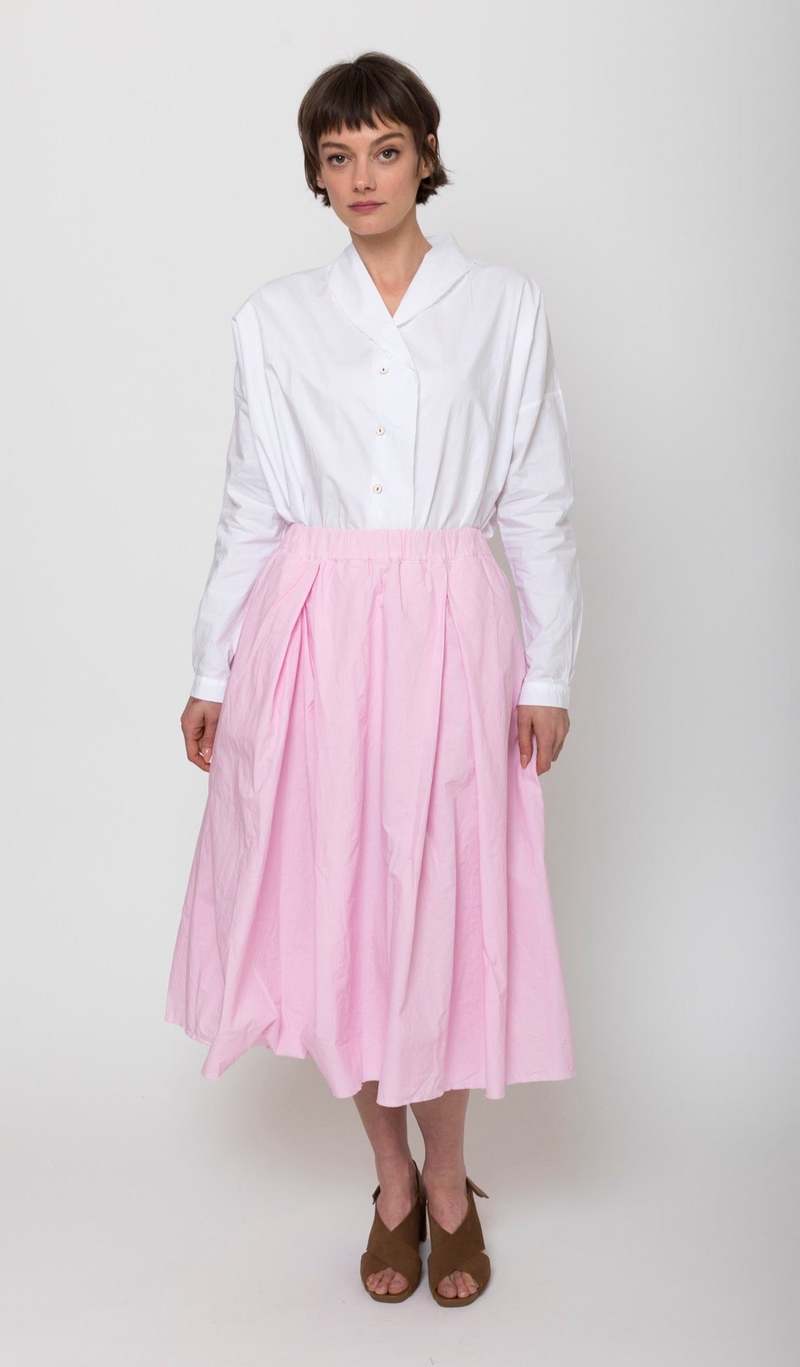 Linen Skirt Pink