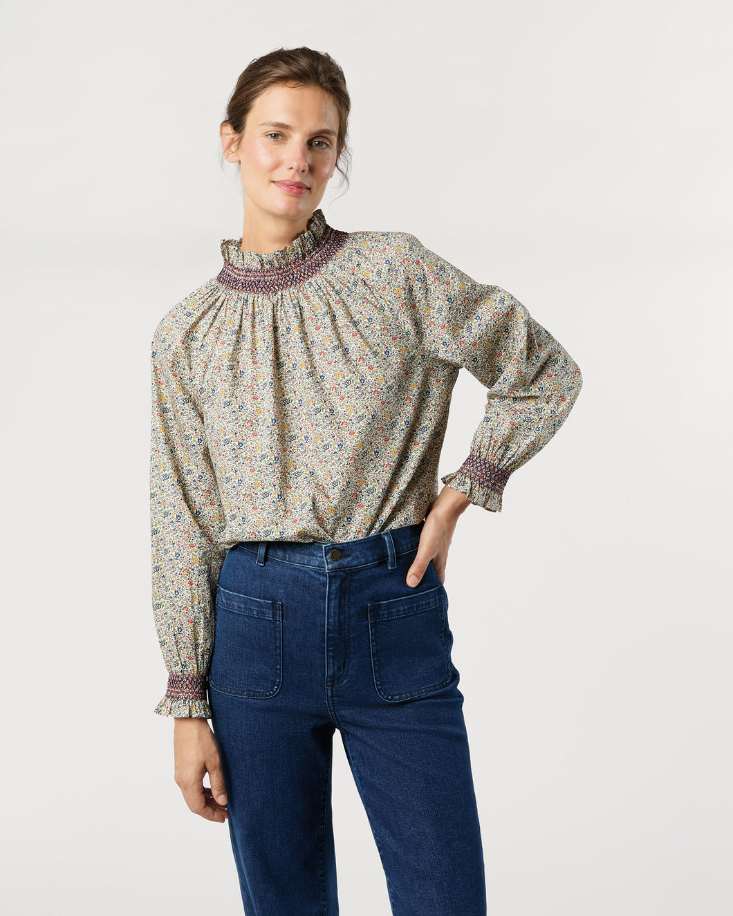 Phoebe Smocking Blue